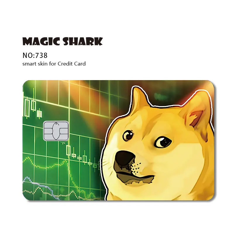 2025 New Mcloving Meme Cartoon Spider Anime Red Eyes Black Dragon PVC Sticker Film Skin for Debit Bank Credit Card