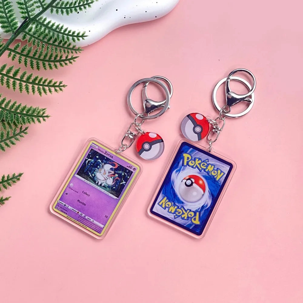 1/43Pcs Pokémon Pikachu Bulbasaur Gold Saint Acrylic Keychain Backpack Pendant Bag Charms Accessories Decoration Holiday Gifts