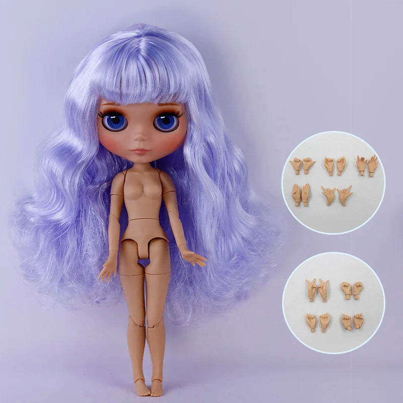 ICY DBS Blyth Doll Tan Skin Matte Face With Eyebrows Special Price 1/6 BJD JOINT body Neo Christmas Gift Anime