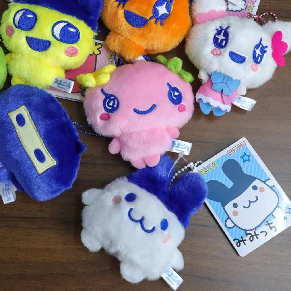 Hot Tamagotchi Anime Mametchi Plush Doll Keychain Kawaii Mimitchi Bag Doll Pendant Kuchipachi Cartoon Doll Cute Girly Gift
