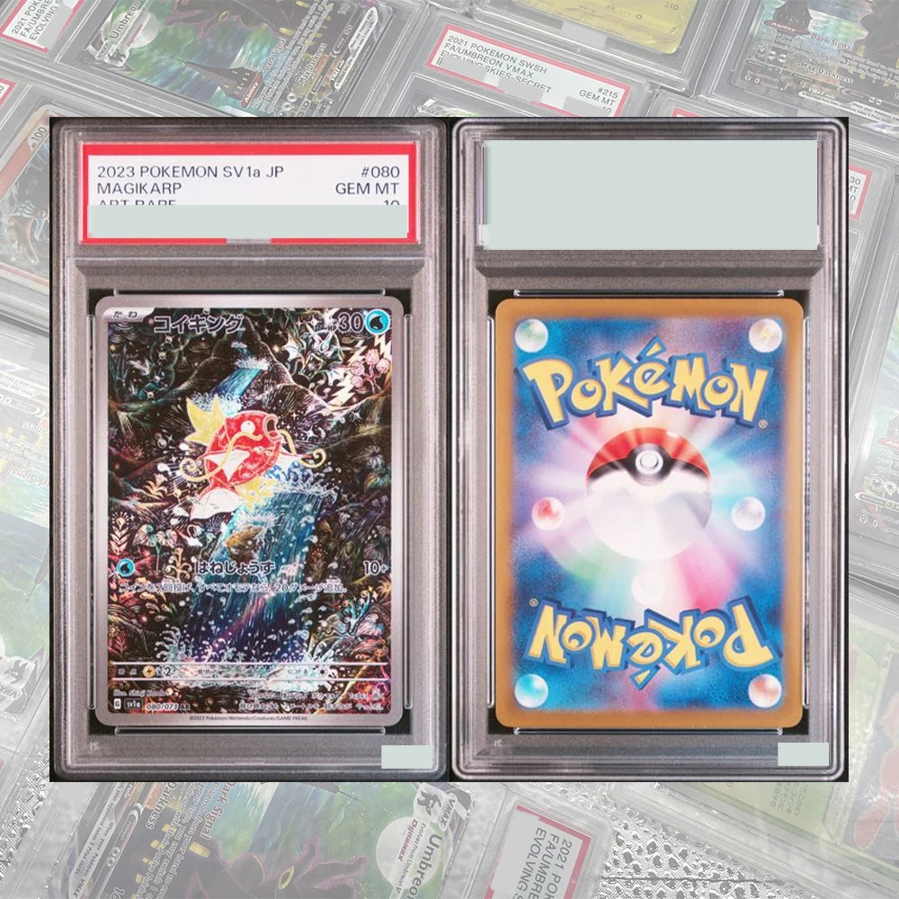 DIY Proxy PTCG Graded Collection Card SV4a JP Mew Ex Charizard Ex Special Art Rare GEM MT 10 Card Holographic Labels Child Gift