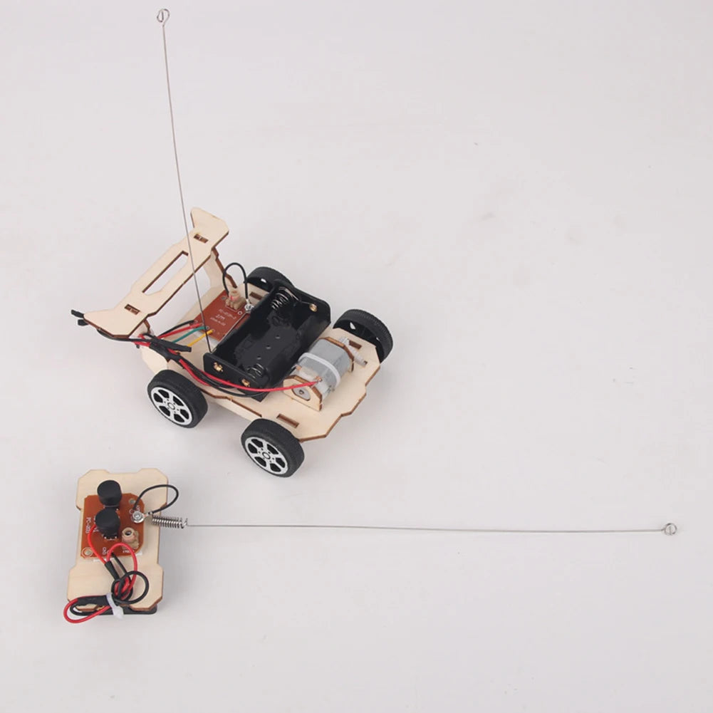DIY RC Car Model Assemble Kit Mini Teaching Learning STEM Project Science Education Aid Experiment Toys for Kids Children Gifts