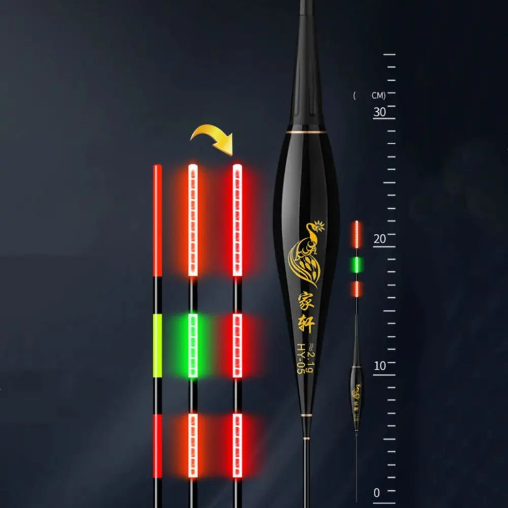 Smart Led Fishing Float Highly Sensitive Remind Buoy Gravity Sensor Glowing Electric Night Fishing Strobe Long Tail