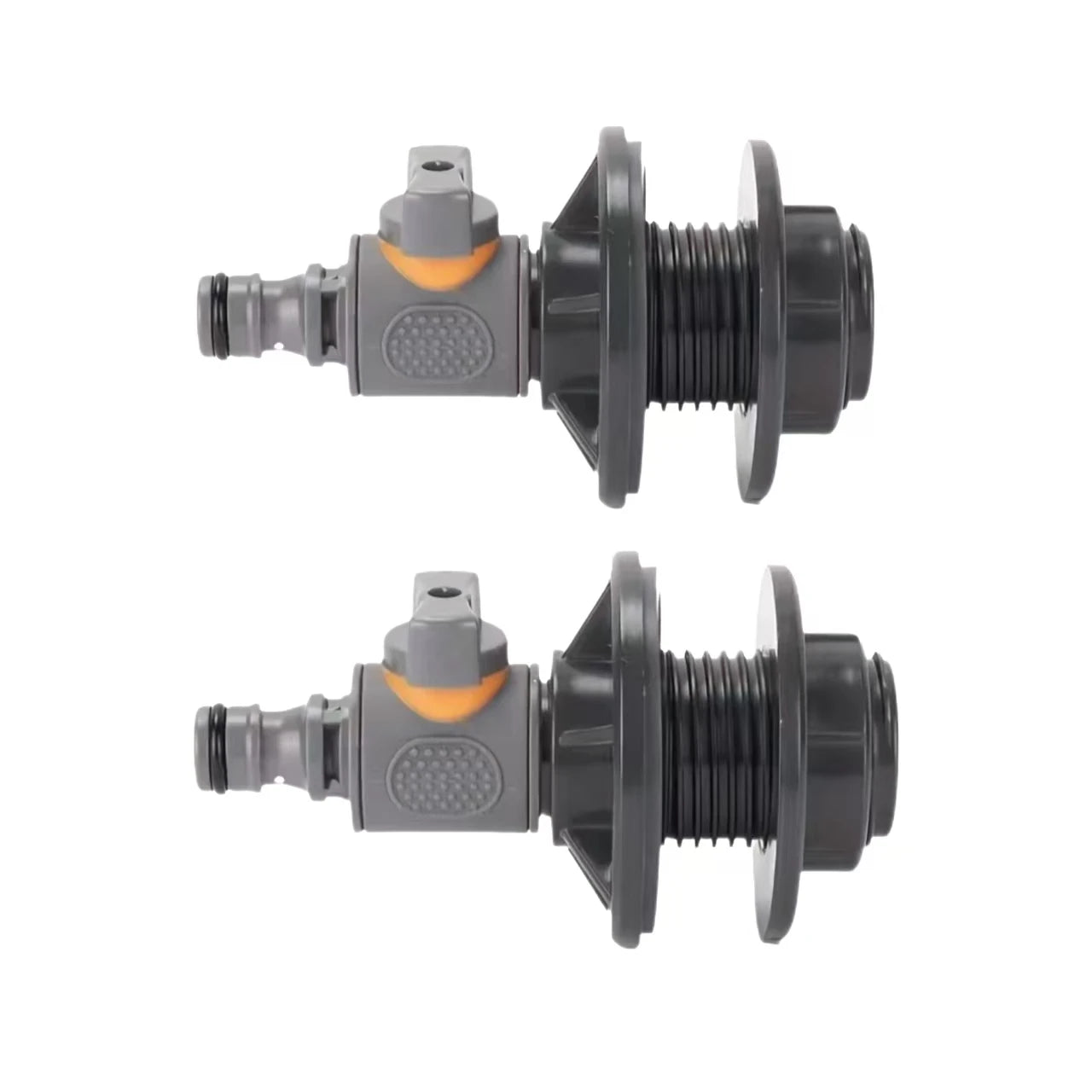 PVC/IBC Water Barrel Adapter, Durable Water Tank Adapter with Valve, Quick Installation Rainwater Collection Connector Kit