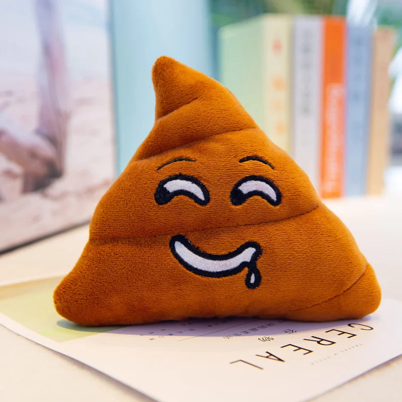 Funny Plush Pillow Super Poop Soft Toy Cute Face Expression Shit Doll Poop Stuffed Toy for Children Birthday Christmas Gift