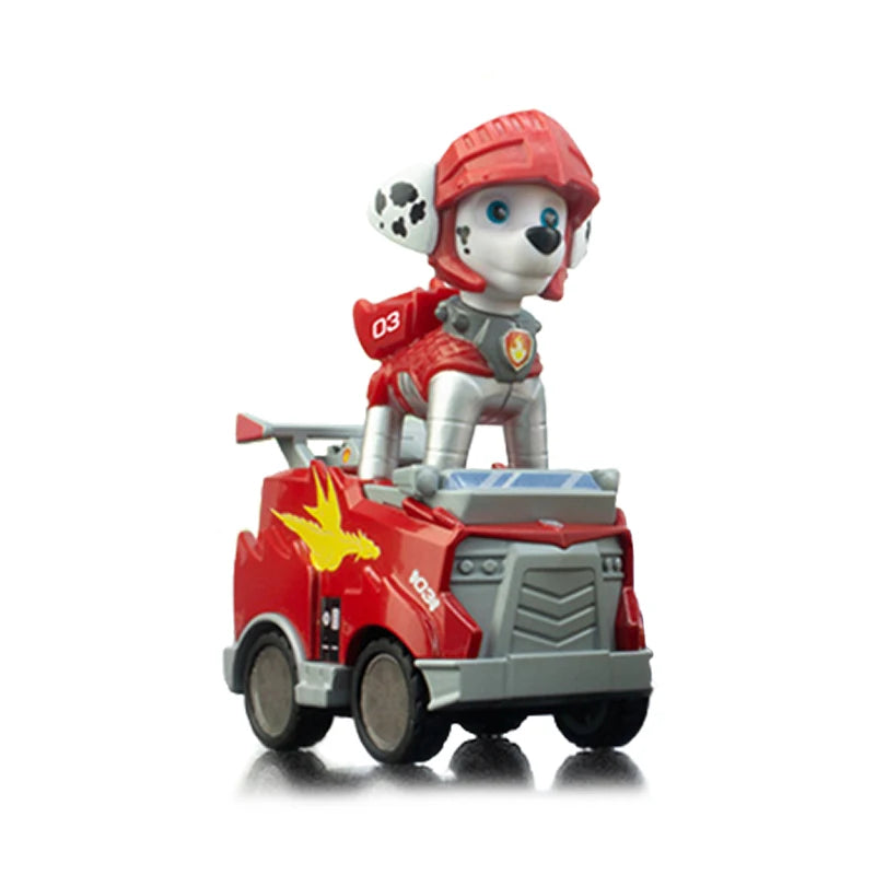 Genuine Paw Patrol PVC Cartoon Model Car 4-6cm Ryder Mashall Chase Rubble Skye Puppy Patrol Toys Figure Children Christmas Gifts