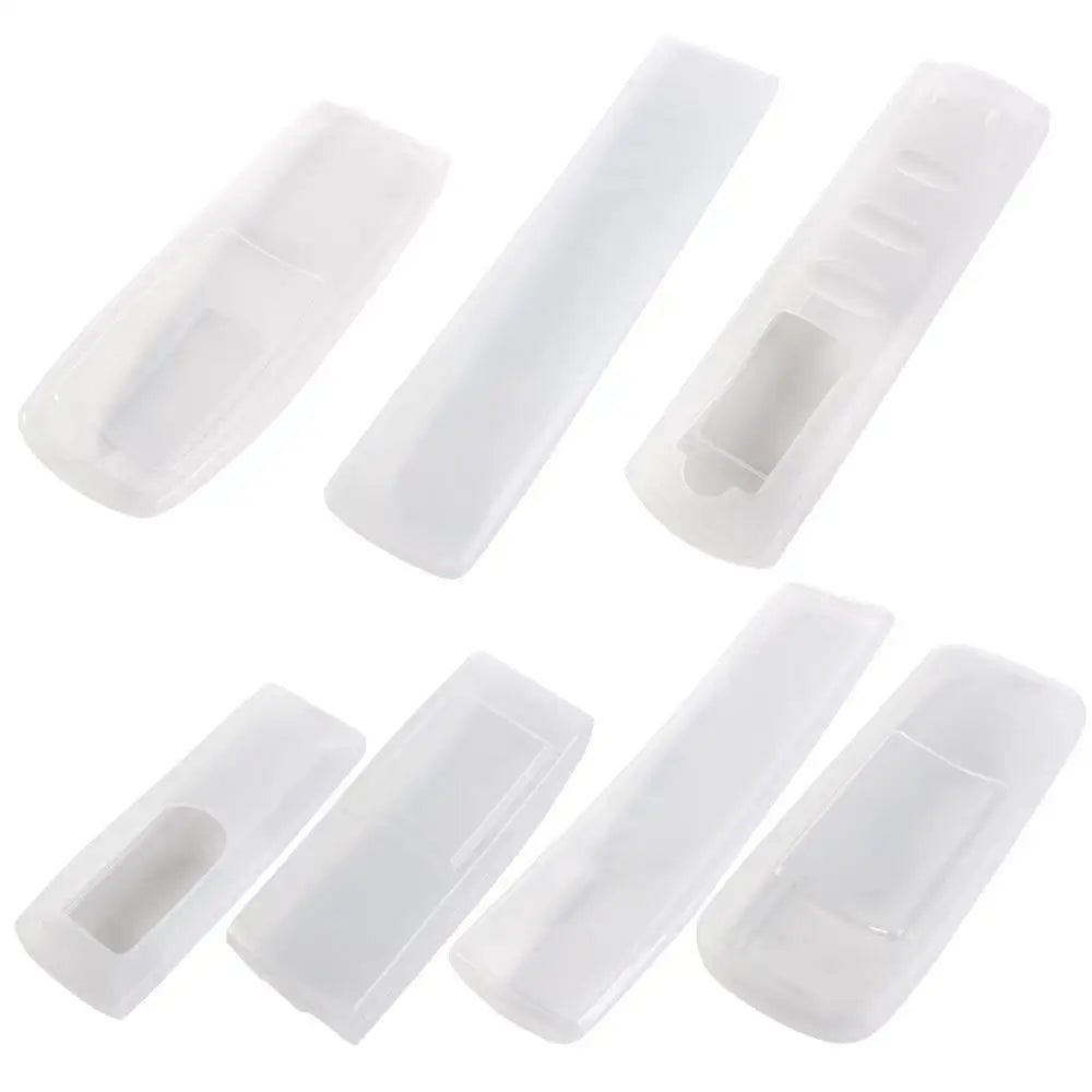 1PC Silicone TV Air Condition Remote Control Protective Case Transparent Waterproof Dust-proof Storage Bag