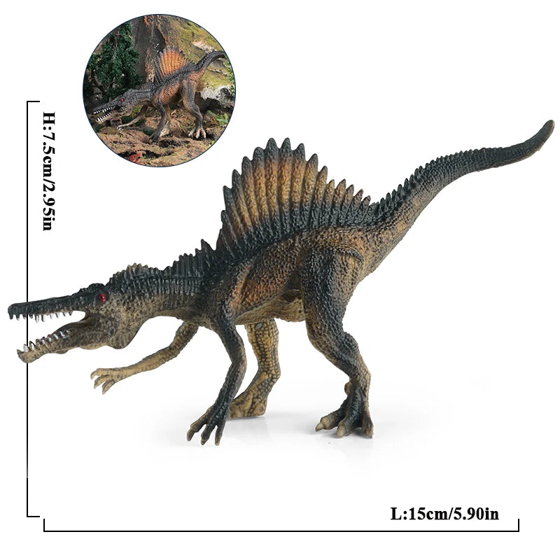 Oenux Jurassic Dinosaur World Eoraptor Dilophosauridae Mosasaurus Velociraptor T-Rex Animasl Model Action Figures Kid Toy Gift