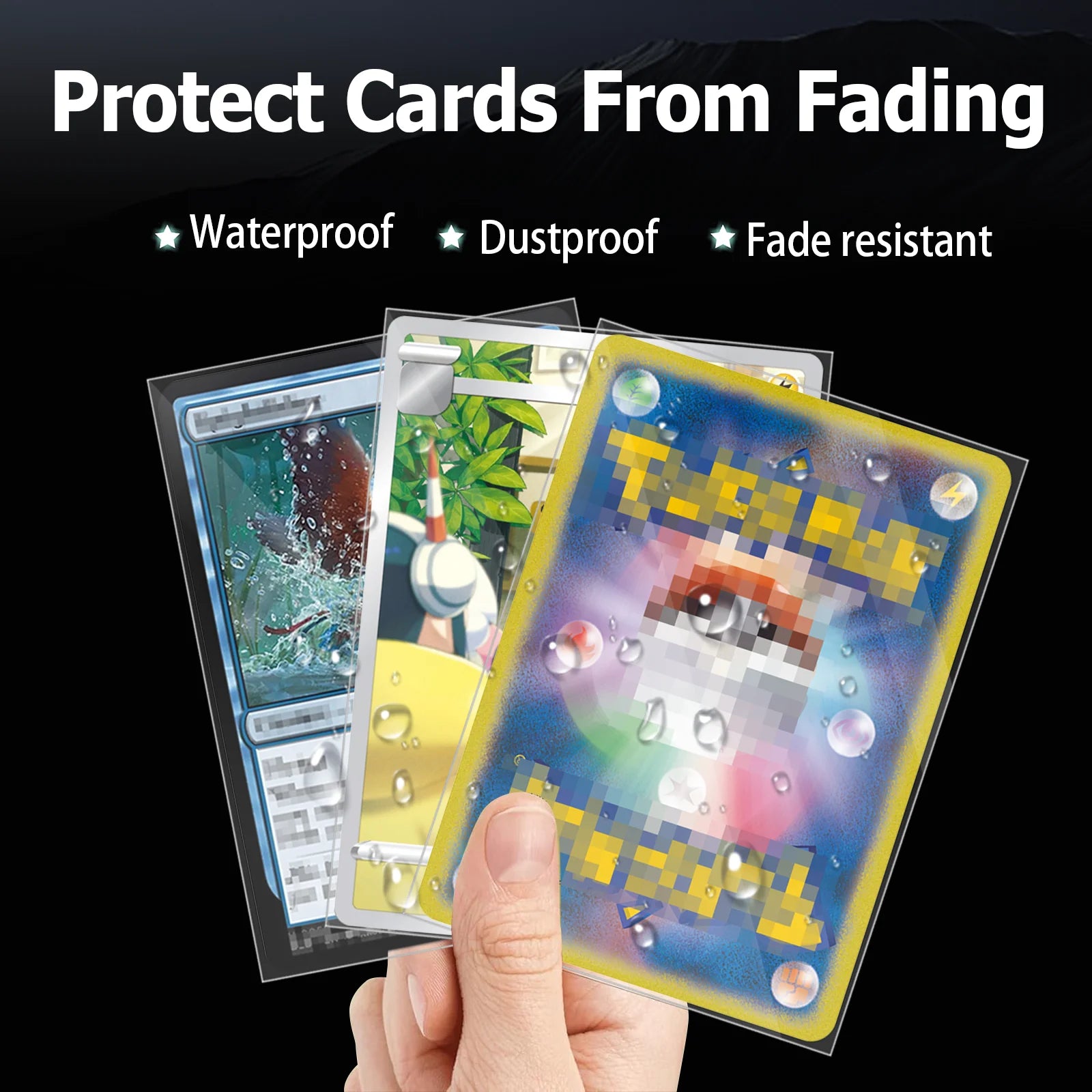 200 PCS Inner Card Sleeves Perfect Fit MTG/YGO Game Cards ,Sports Cards,Football Cards, Inner Card Sleeves Is Smooth And Tough