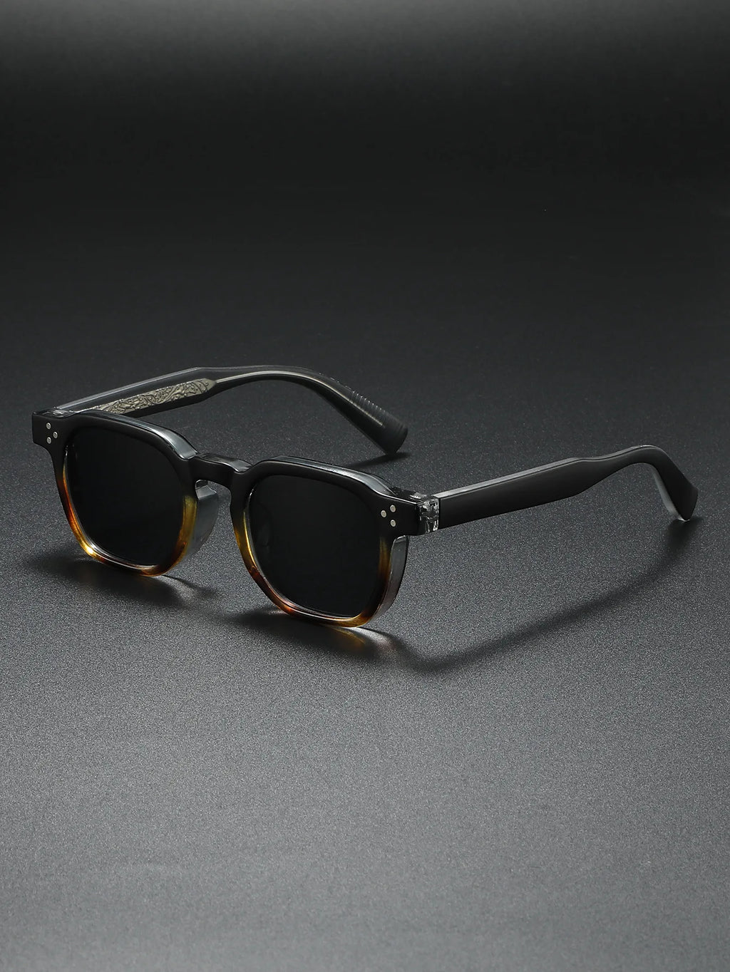 New Polarized Sunglasses Unisex Metal Core CP Square Sun Glasses Rivets Women Shades Driving Glasses