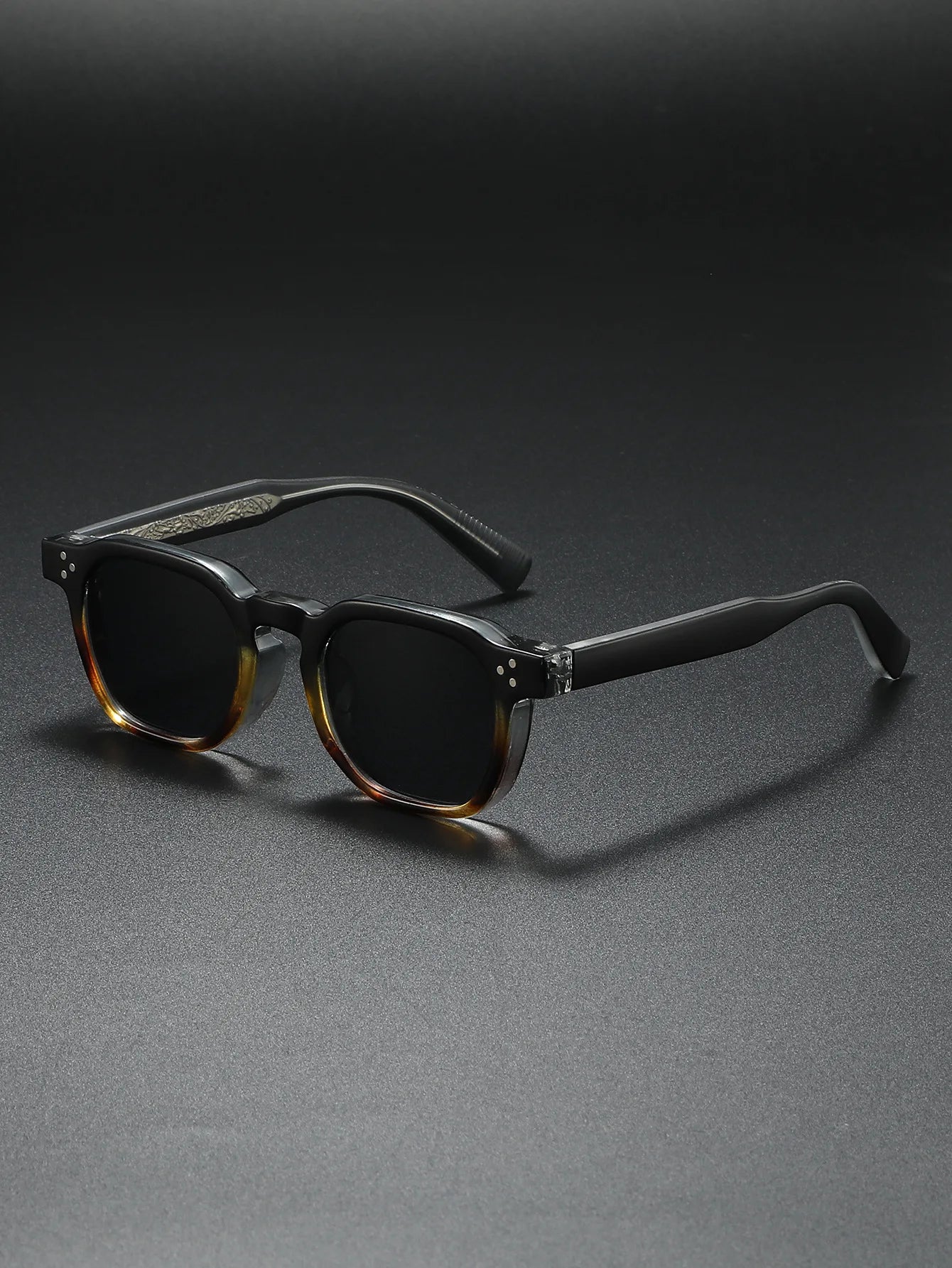 New Polarized Sunglasses Unisex Metal Core CP Square Sun Glasses Rivets Women Shades Driving Glasses