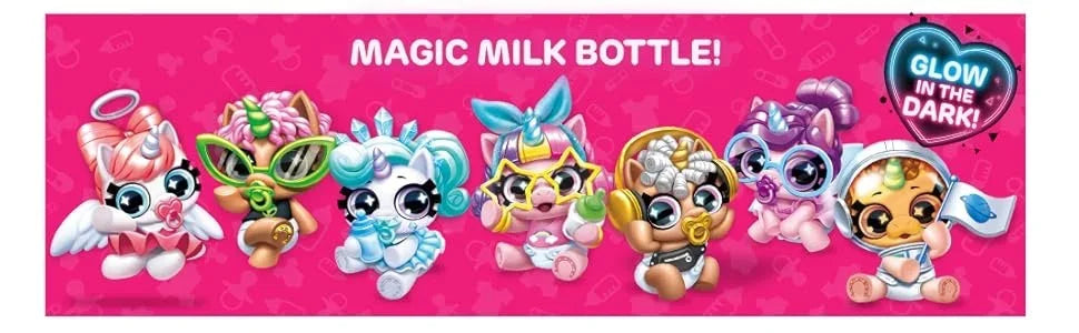 Surprise 5 Capsule Toys Newborn Unicorn Squad Mini Rainbocorn Blind Box Surprise Ball Anime Figure Collectible Toys