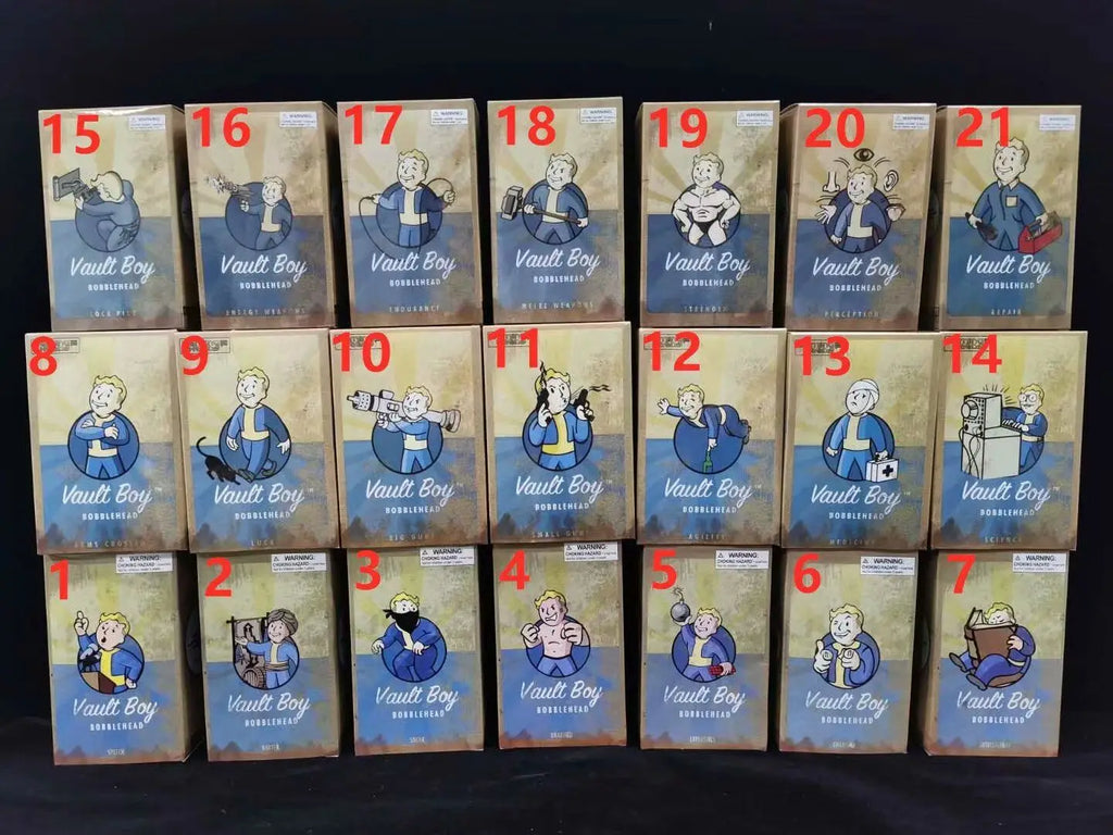 Hot Vault Boy Generation 7 Shaking Anime Action Figure Statue Model Room Ornament Toys Collectible Childrens Surprise Xmas Gifts