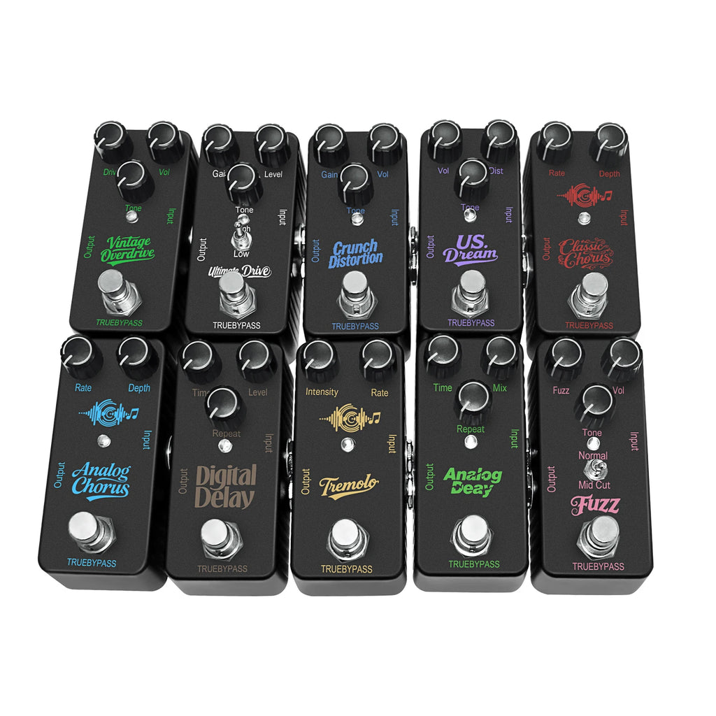 Electric Guitar Effects Pedal Mini Single Type Crunch Distortion Classic Chorus Delay    Digital Delay