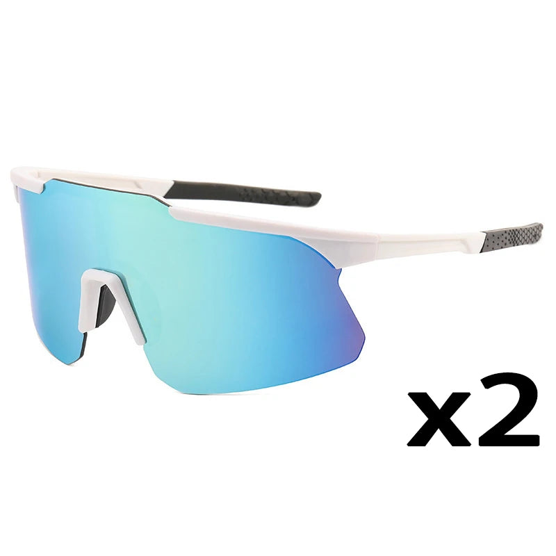 1/2/8pcsPolarized Cycling Sunglasses Outdoor Sport Cycling Riding Running Skiing Goggle Windproof Fishing Eyewear for Men Women