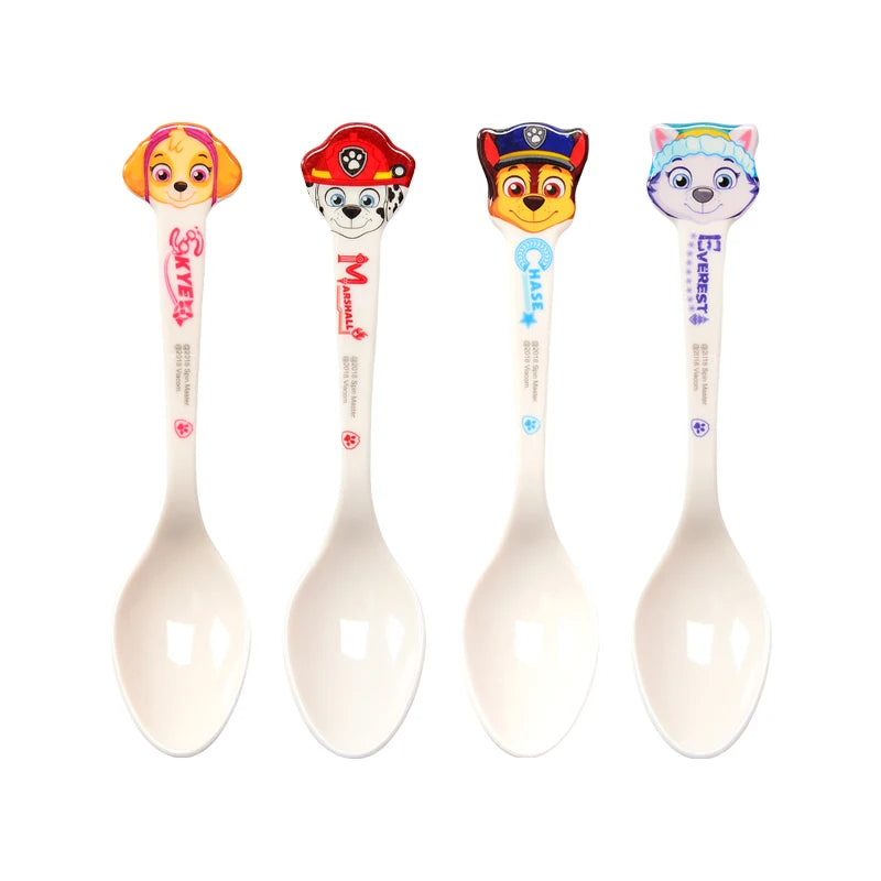 Paw Patrol Anime Figure Cartoon Spoon Cute And Durable Rice Spoon Preschool Complementary Food Tableware Paw Patrol Model Gifts