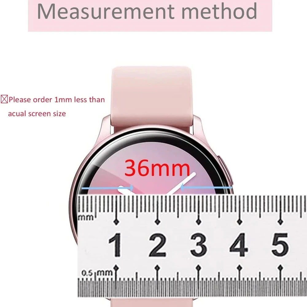 5Pcs 10Pcs Smart Watch Hydrogel Film For Universal Round Watch Diameter 33 34 35 36 37 38 39 40 41 42 43 25 -46 MM Soft Tpu Film