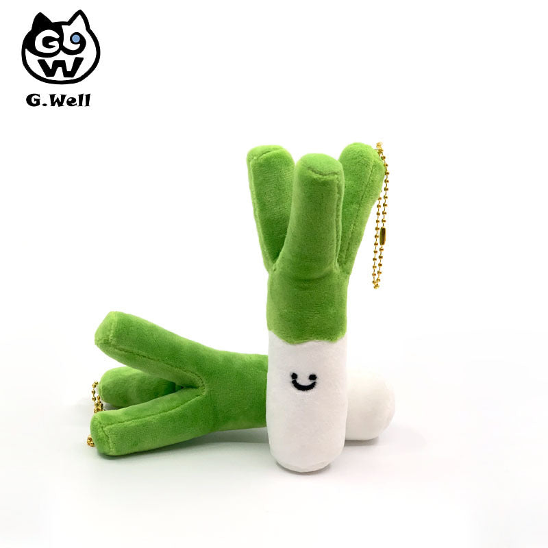 15CM New Anime Hatsune Miku scallion Q version Kawaii Figure Plush cartoon Toys bag Pendant Cosplay props Gifts
