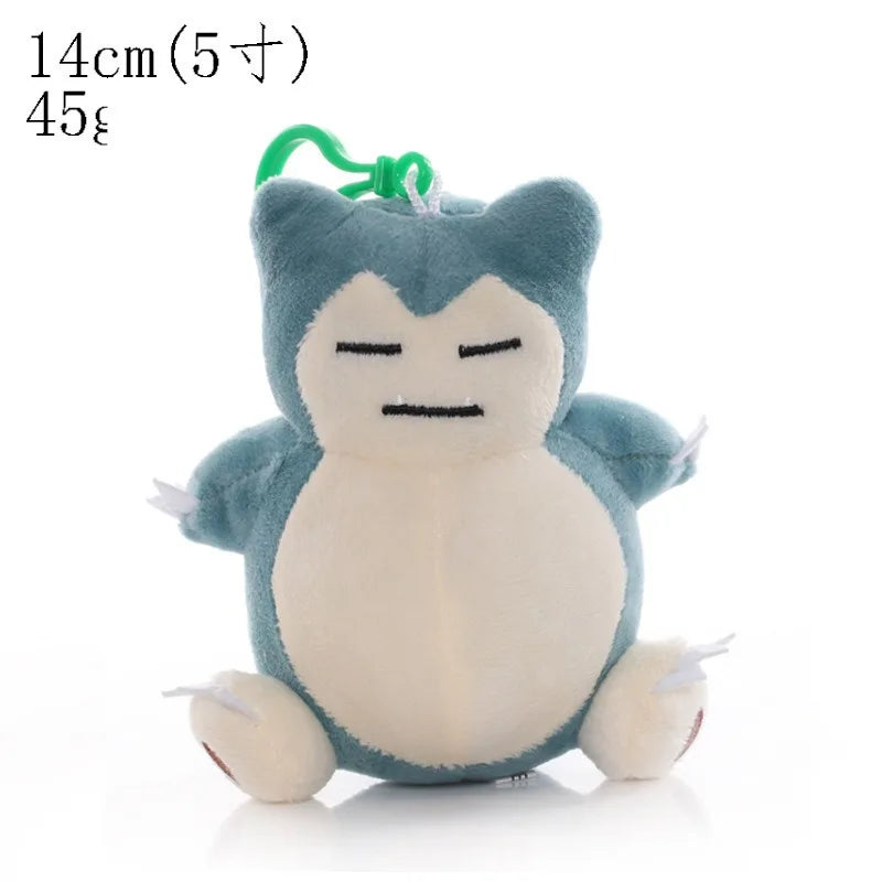 Pokemon Plush Cartoon Toys Keychain Pendant Doll Anime Figures Pikachu Charmander Psyduck Squirtle Snorlax Kids Toy Xmas Gift