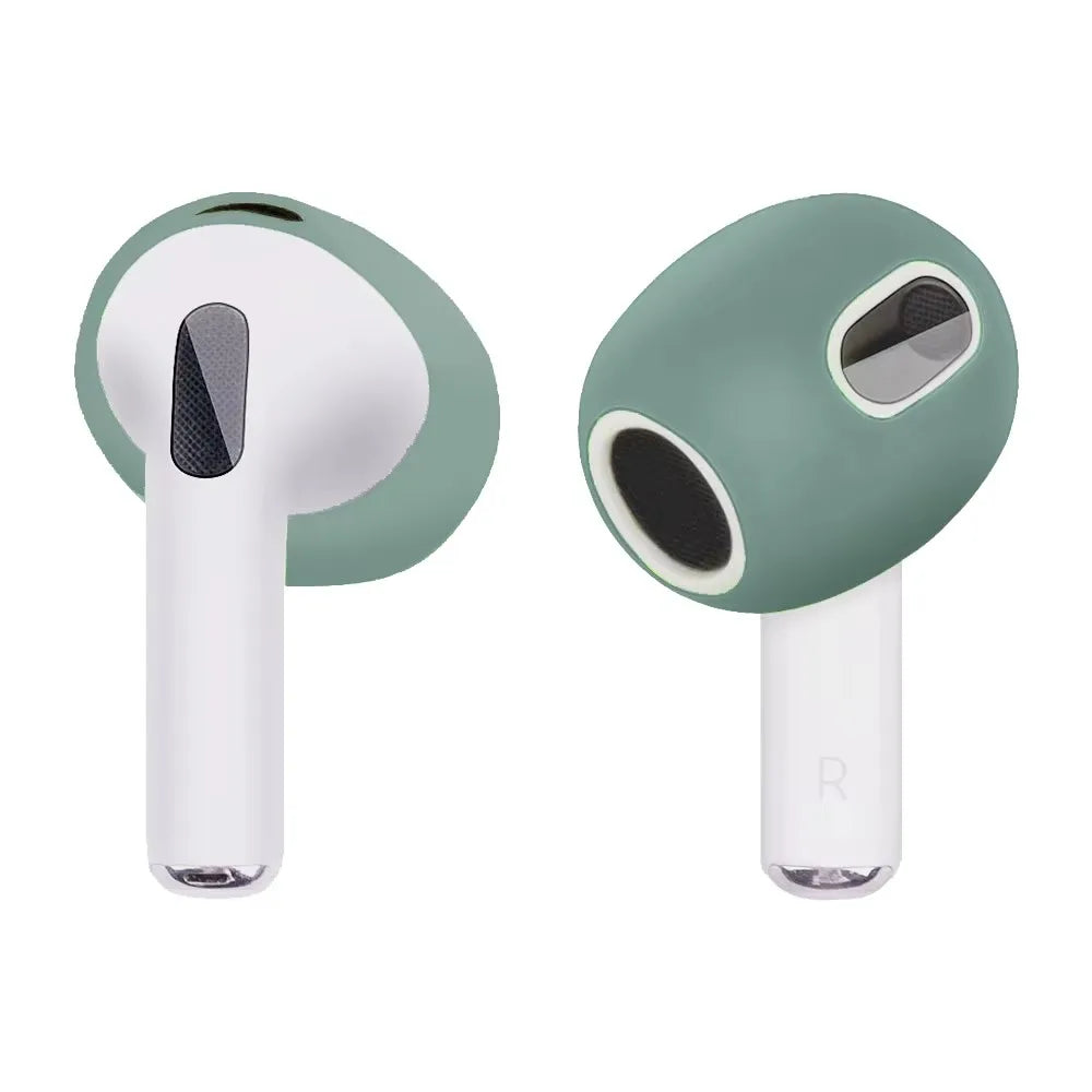 R Silicone Ear Pads For Apple Airpods 3rd Wireless Earphones Protective Case Caps Covers Airpods3 Earpads Eartips 2pcs/Pair