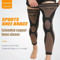 1pc/2pcs Copper Compression Knee Sleeves, Stretchable Full Leg Support Knit Fabric Knee Brace Breathable