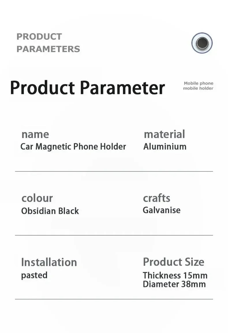 Magnetic Car Phone Holder Mount Without Gravity Mobile Cell GPS Magnet Suction Support In Car Bracket for iPhone Samsung Stand