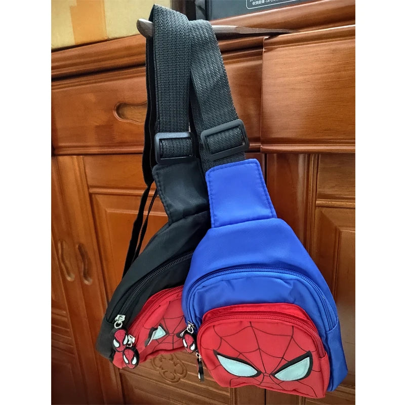 Marvel New Children's Shoulder Backpack Spiderman Pattern Large Capacity Bag Casual Student Boys Girls Bag