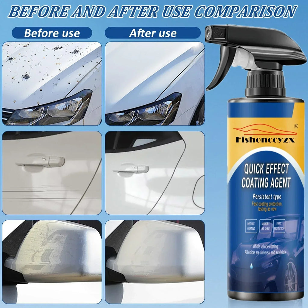 Car Coating Spray Quick Effect Coating Agent New Quickly Coat Car Wax Car Scratch Wax Polish Spray Waterless Wash