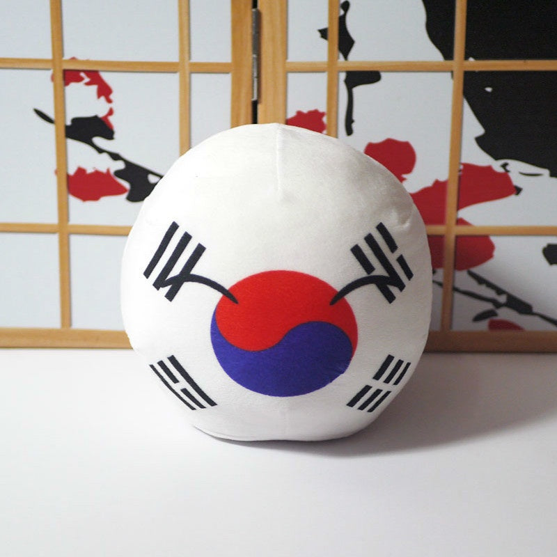 10cm Cute Countryball Polandball Plush Stuffed Dolls Anime Short  Toys Mini Pillow Bag Key Ring Pendant Cosplay Gifts