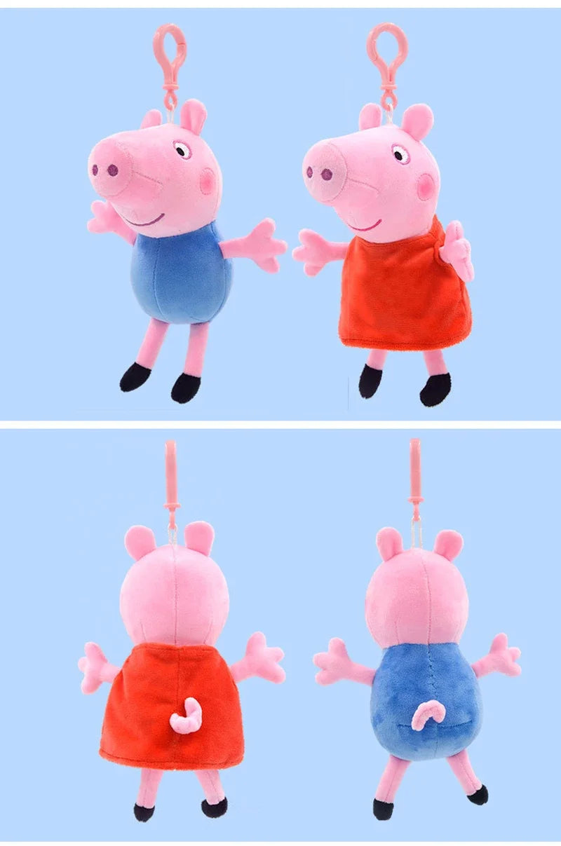 19cm Original Peppa Pig Plush Toys George Eddie Bear Mr Dinosaur Cartoon Anime Figure Stuffed Plush Toys Kids Christmas Gift Toy