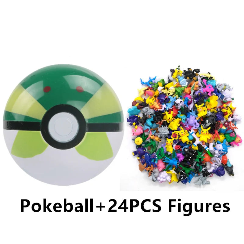 Pokémon Toys 7Cm Elf Ball 2-3cm Anime Action PokeBall Figures Monster Toy Model Dolls Children Christmas Gift