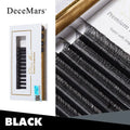 DeceMars YY Shape Black Brown Eyelashes Extensions Two Tip Lashes C/D Curl High Quality Idividual