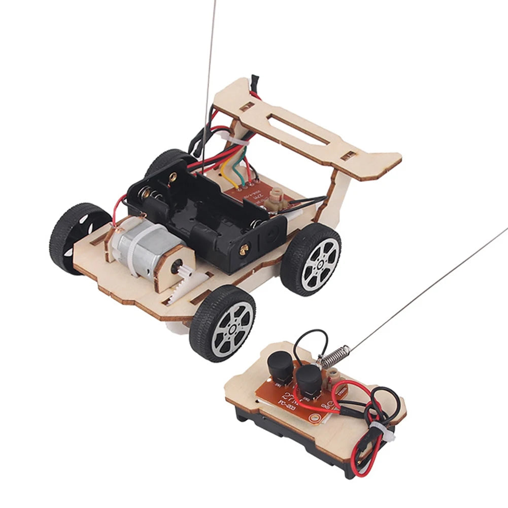 DIY RC Car Model Assemble Kit Mini Teaching Learning STEM Project Science Education Aid Experiment Toys for Kids Children Gifts