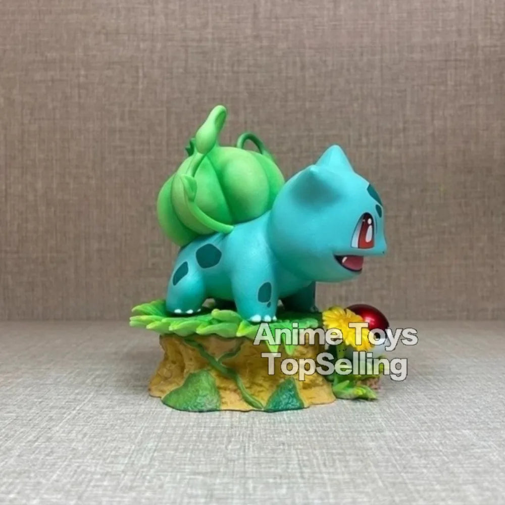 10cm/3.94in Anime Pokemon Figure Bulbasaur Action Figures Pvc Collection Model Toys for Gifts