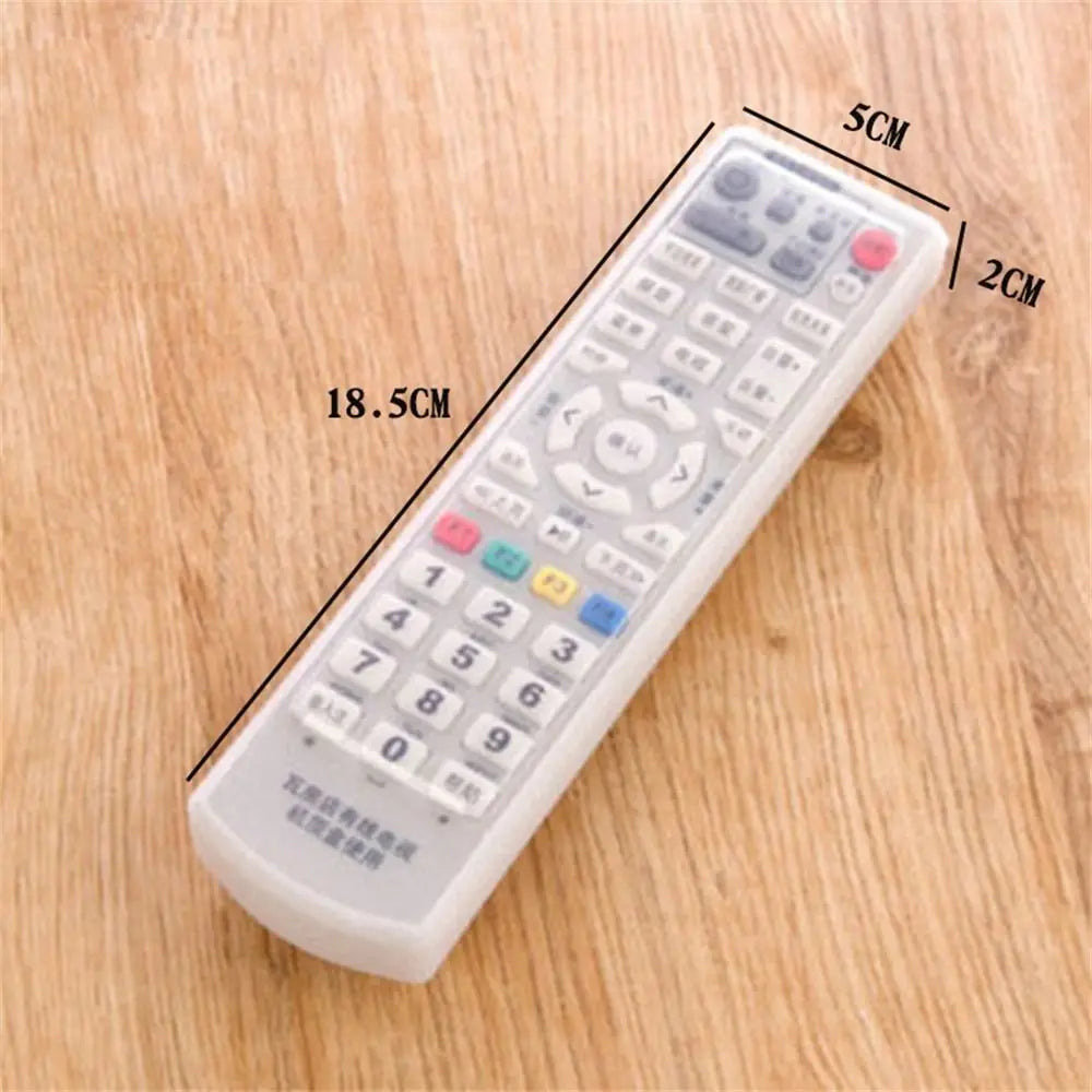 1PC Silicone TV Air Condition Remote Control Protective Case Transparent Waterproof Dust-proof Storage Bag