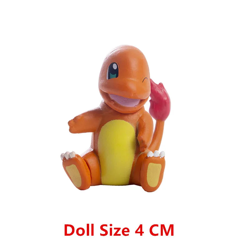 New Pokemon 4-13Cm Cartoons Movie Anime Figure Pikachu Lucario Mewtwo Flying Dragon Pet  Action Figures Model Toy Birthday Gifts