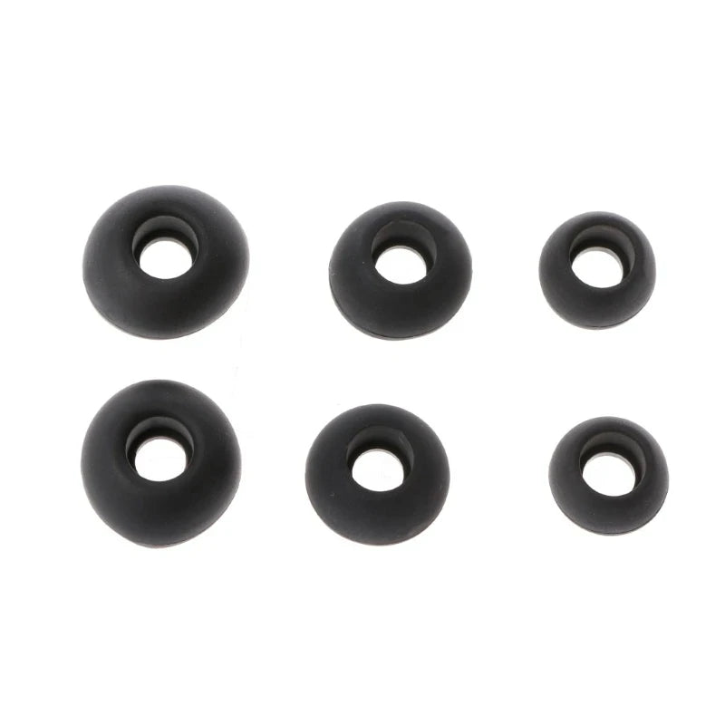 12 Pairs(S/M/L) Soft Clear Silicone Replacement Eartips Earbuds Cushions Ear pads Covers For Earphone Headphone