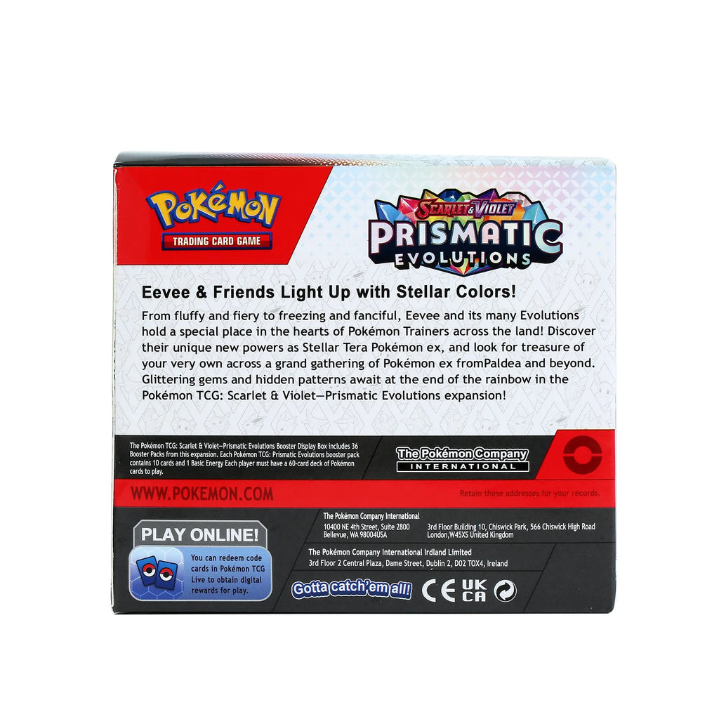 360Pcs English Pokémon TCG Prismatic Evolutions Evolving Skies Scarlet Violet 151 Booster Box Pokemon trade card 36 Pack Box