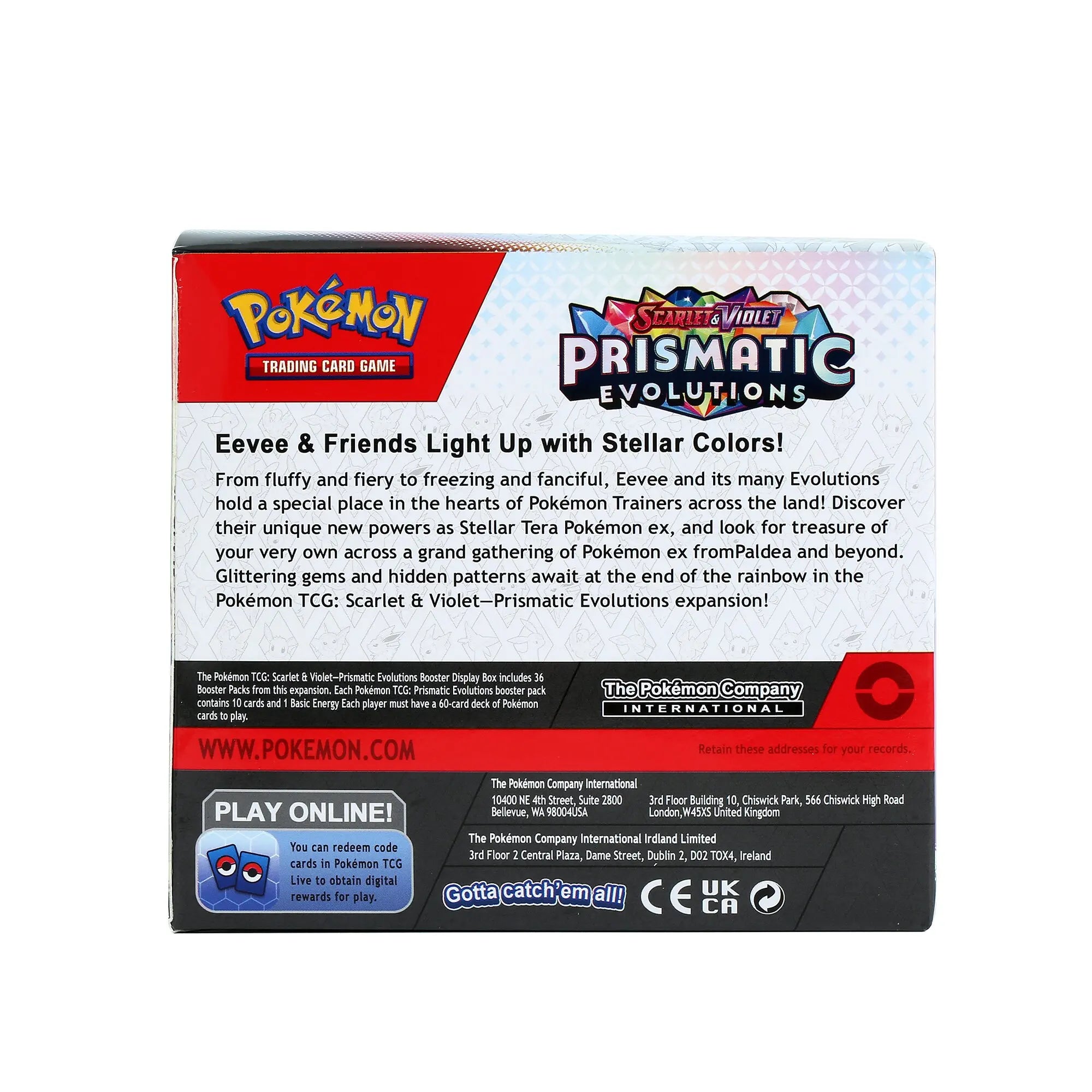 360Pcs English Pokémon TCG Prismatic Evolutions Evolving Skies Scarlet Violet 151 Booster Box Pokemon trade card 36 Pack Box