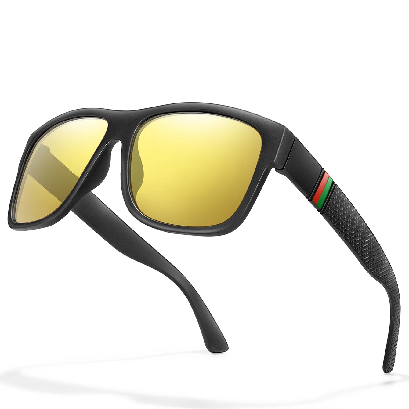 Classic Brand Men Square Polarized Fishing Sunglasses Outdoor Driving Cycling Running Goggles Vintage Large Frame UV400