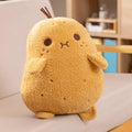 Kawaii Vegetable Potato Plush Pillow New Yellow With Expression Potato Soft Plush Toy Adornment Bedroom Gift For Boys And Girls