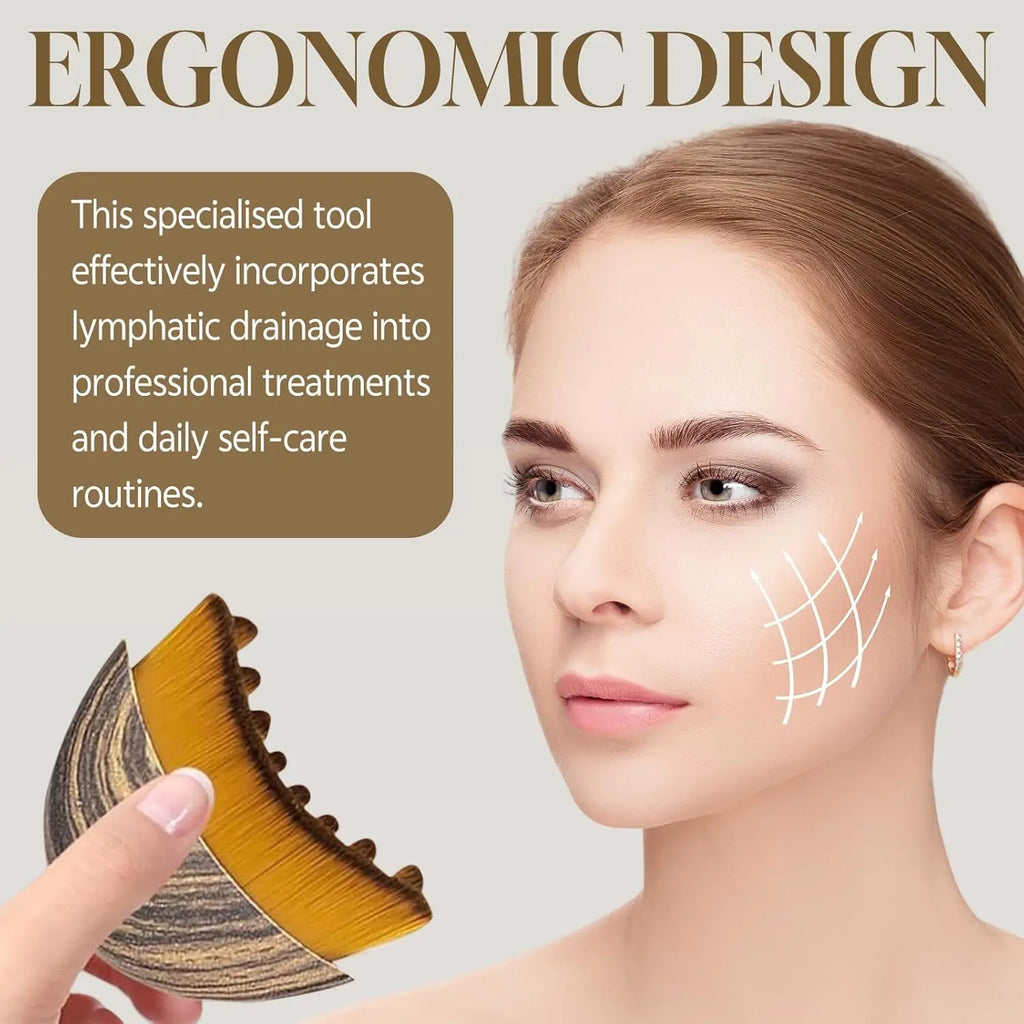 2Pcs Set Multi-function Lymphatic Contour Face Brush & DRS 540 Derma Roller Skin Nursing Roller Wrinkle Exfoliating Repair Tools