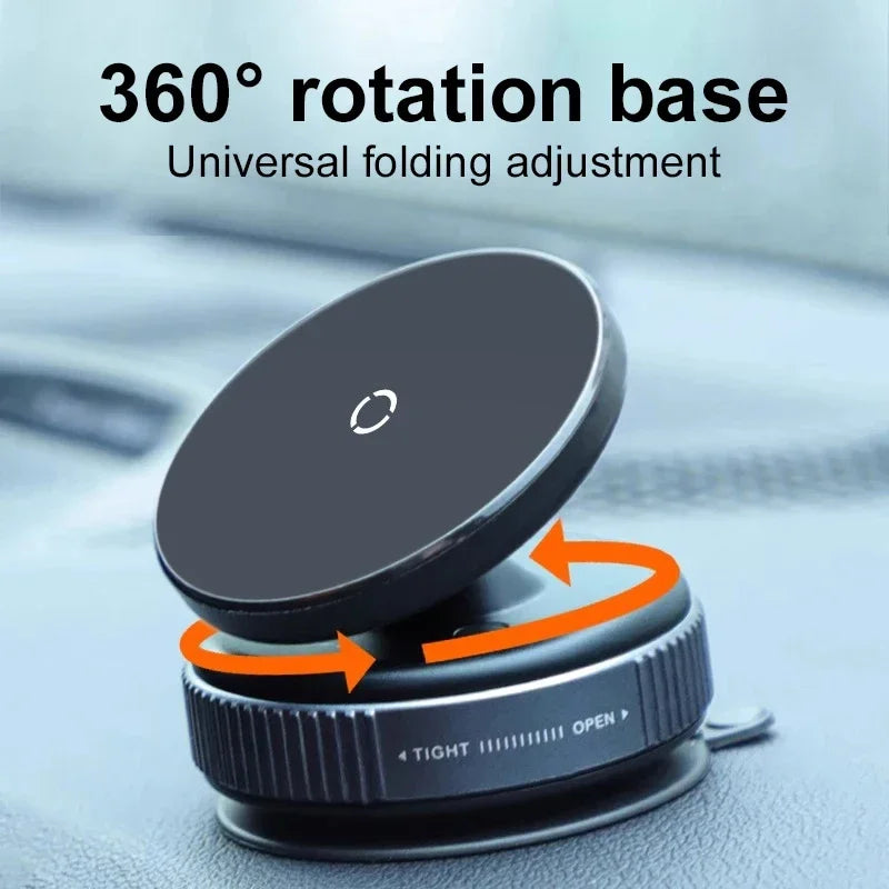 Car Bracket Vacuum Magnet Upgraded Version Multi-angles Adjustment Strong Magnetic Suck Foldable Car Navigation Phone Holder New