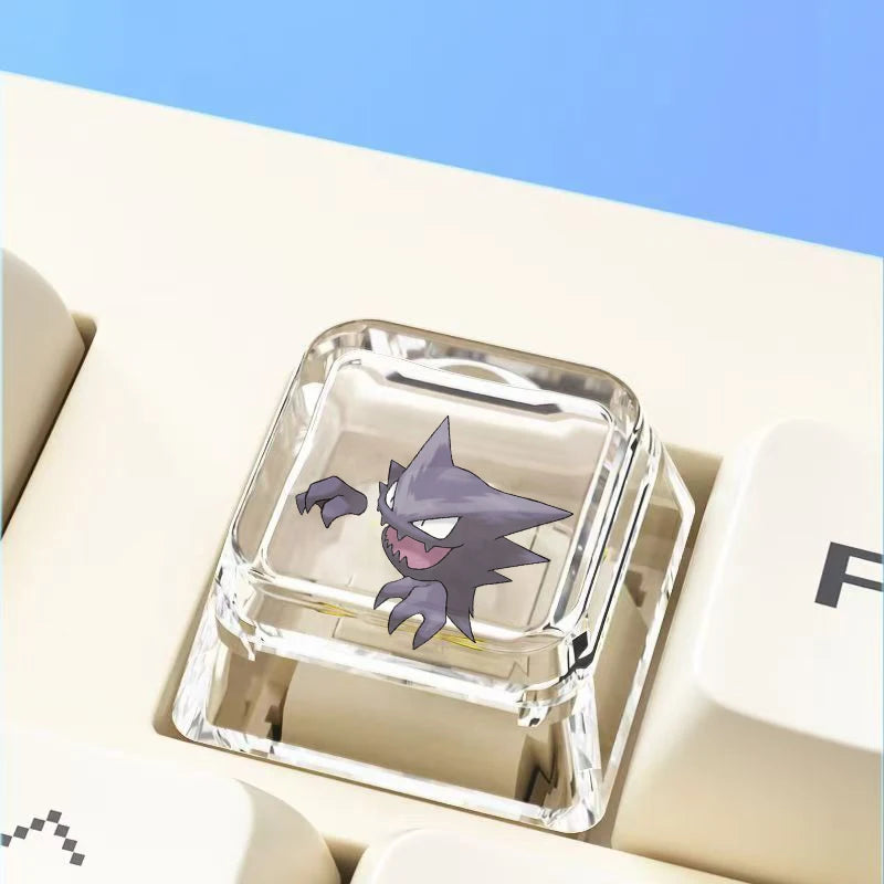 Cross mechanical keyboard personalized anime keycap single Charmeleon Blastoise Eevee transparent cartoon keycap