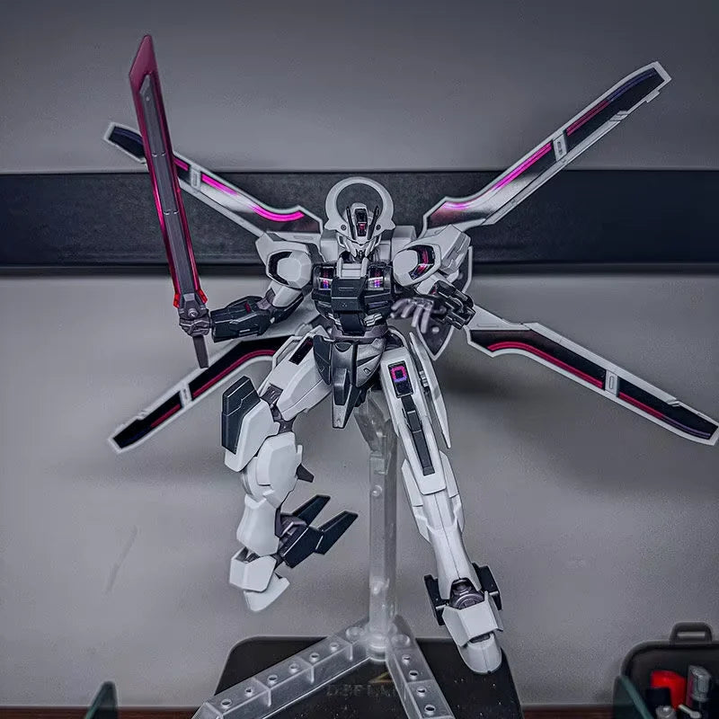 HG 1/144 Schwarzette The Witch From Mercurys Mech Assembly Model Kits Action Figures Desktop Ornament Doll Boys' Puzzle Toy Gift