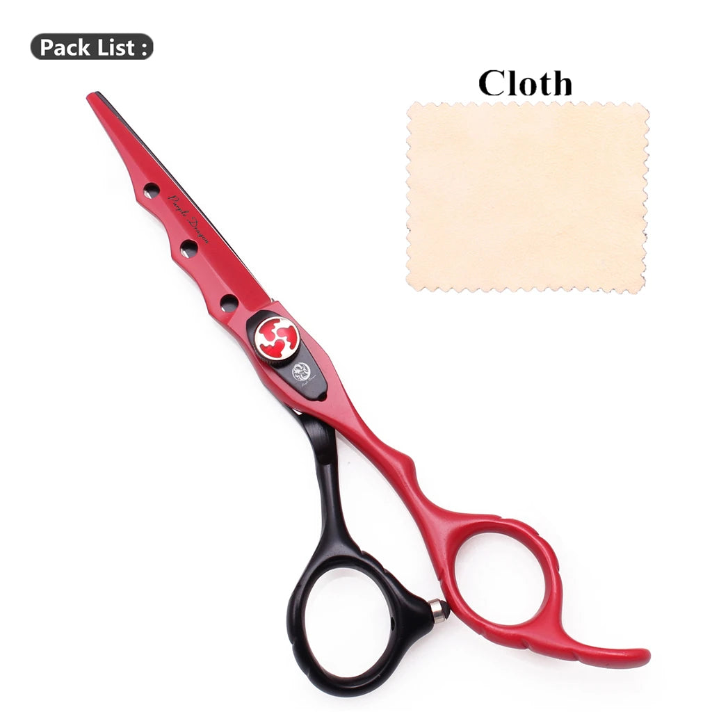 Purple Dragon Hair Scissors Professional 6" Japan Stainless Hair Cutting Scissors Barber Shop Hairdressing Thinning Shears Z1019