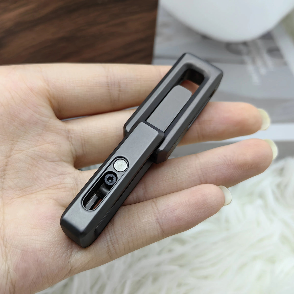 Xlock Magnetic Double Push Fidget Coin EDC Adult Decompression Toy Anxiety And Stress Relief Fidget Slider Spinner Handle Gift
