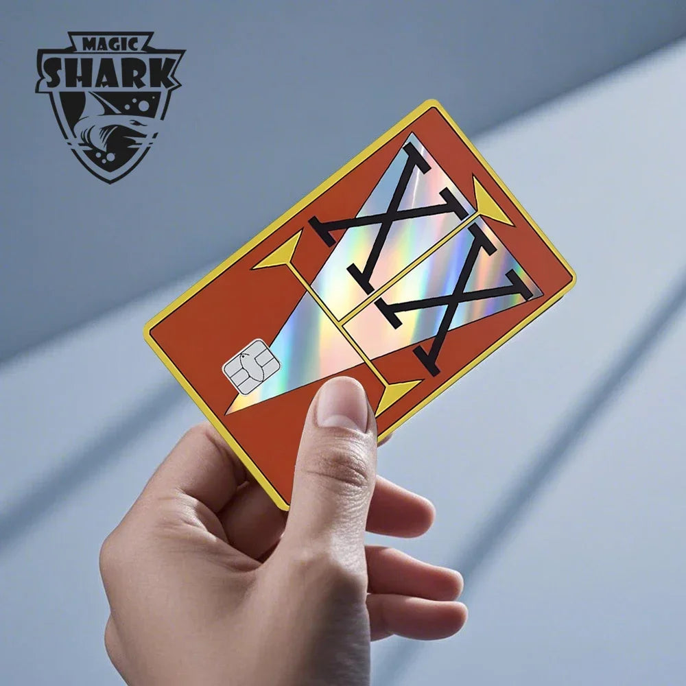Magic Shark Mcloving Spider Anime Shinny Laser Holographic Matte Skin Film Sticker for Debit Bank Credit Card