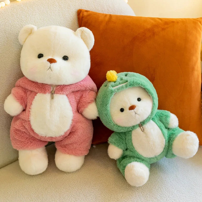 25/35cm Anime Cosplay Joint Bear Plush Toy Cute Stuffed Animals Bunny Duck Shark Pig Plushies Doll Kawaii Soft Toys For Girls