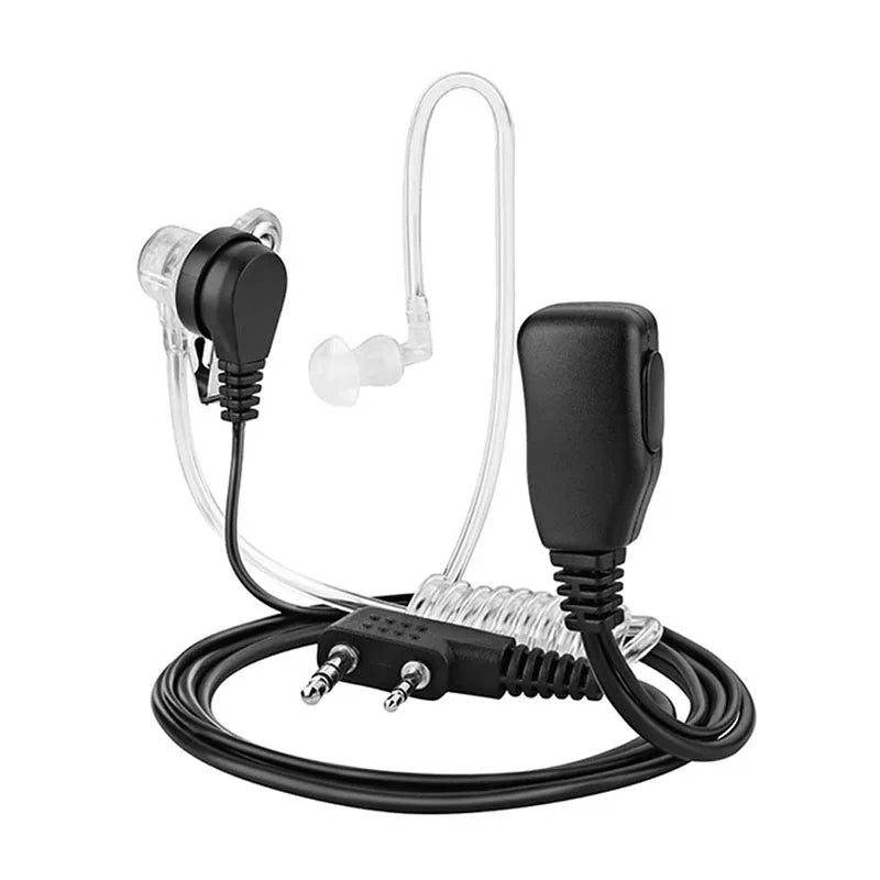 1Pcs Air Acoustic Tube Headset For Baofeng Radio Walkie Talkie K Port Earphone PTT With Microphone For UV-5R 888s Guard Earbuds